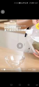 Ready stock grain storage sealed bag miscellaneous grain storage bag food grade portable suction nozzle bag household rice sub-bag