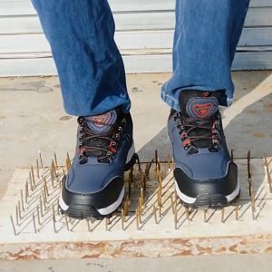 GRAEAE （ 3 Days Delivered COD）Safety Shoe Steel Toe Cap Mid Sole Medium OR Low Cut Black Safety Boots Men Women