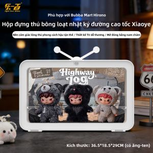 light your bricks | Hộp Hiển Thị Blind Box kèm móc khóa bông xù