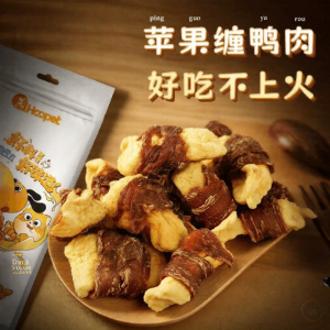 HOOPET | Apple Duck Chicken Jerky & Pear Dental Chews for Dogs