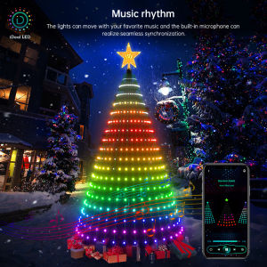 Christmas String Lights Bluetooth App Remote Control Lamp USB Garland For Bedroom Navidad Christmas New Year Decoration