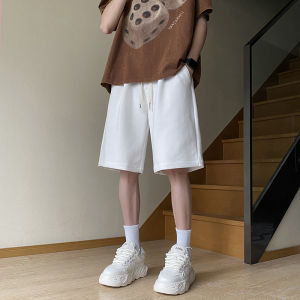 Cleanfit Black Heavyweight Mens Sport Shorts Summer American Five-Quarter Trendy Brand Travel Outfit Casual Loose Fit Cotton