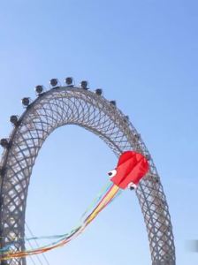 400cm Octopus kites garden toys flying kite professional adults kites inflatable kites string line soft kite dragon outdoor play