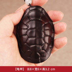 Black Ebony Crab Clamp Handheld Carving Wooden Pendant Real Wood Craft Mens Style Home Decor Carving Crafts Handheld Toy