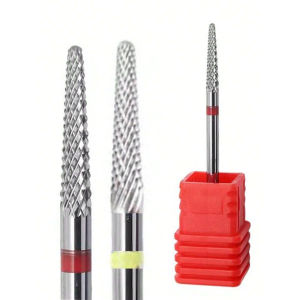 Professional Straight Carbide Nail Drill Bit – Durable Tungsten Nail Bit for Fast Gel Removal & Nail Filing