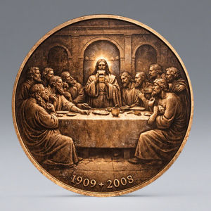 The Body of Christ A Timeless Jesus Souvenir Coin The Last Supper Bronze Plated Commemorative Coin