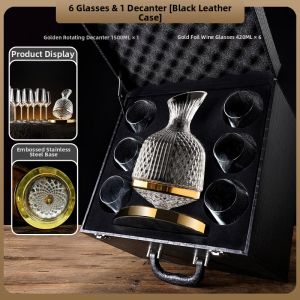 Crystal Glass Wine Decanter and Glass Set High-end Tumbler Gift