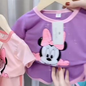 Baju Kartun Comel baju kanak kanak  baju baby Baby shirt Short Sleeve  kids shirt 7-18KGkg GIRL