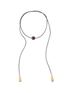 Adjustable Luxury Leather Rope Necklace for Women Simple Versatile High End Ethnic Style Jewelry Long Chain Fashion Accessory