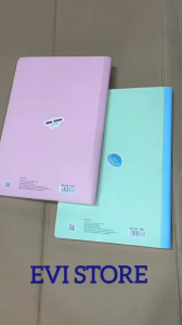 Lốc 5 quyển sổ kẻ ngang có chấm may gáy 120 trang A4 Klong 847 bìa màu pastel
