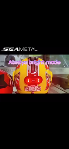 SEAMETAL Motorcycle Helmet light Taillight Motorcycle Bicycle Helmet Safety Signal Warning Rear Lamp Waterproof LED Light
