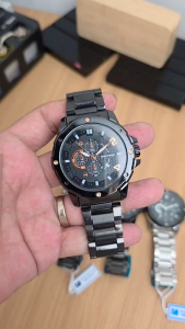 promo terbaru jam tangan pria seven minute sv4323 tali rantai fsahion kasual mewah sport temurah