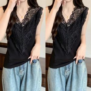 QIAOCHENXIAN | Lace Straps Plus Size Womens Vest Tank Top