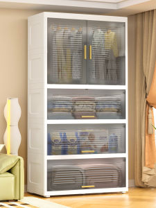 Simple Wardrobe Thickened Childrens Wardrobe Baby Locker Baby Storage Cabinet Household Plastic Storage Rack