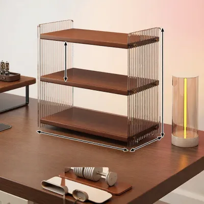 YUHONG | Desktop Multifunction Organizer Storage Shelf
