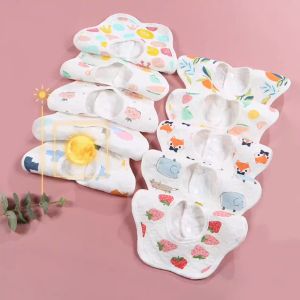 Baby petal bib 360 rotating gauze bib waterproof saliva towel for boys and girls