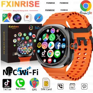 Đồng Hồ Thông Minh Mạng 5G U8 Có Khe Cắm SIM 180 °   Đồng Hồ Thông Minh GPS Wifi NFC Android Nam Nữ Chống Sốc IP67 Thiết Bị Theo Dõi Thể Dục