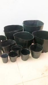 Combo 10 Chậu nhựa dẻo màu đen ươm cây 9cm