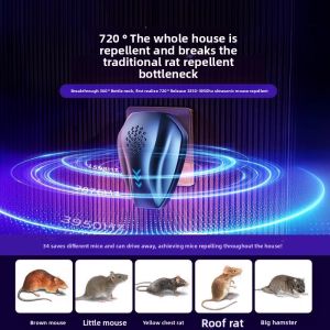 MONLEYTA | Super Powerful Electronic Ultrasonic Mouse Repeller 2025 New Model Large Power Mouse Killer Home Use Mouse Exterminator