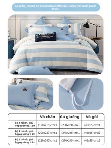 M·J BABY | Bộ Chăn Ga Gối Bằng Cotton Lớp A Phong Cach Trường Học Cho Trẻ Em