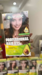 Dầu gội nhuộm tóc dạng bọt màu nâu cà phê trầm BUNCHAR Hair Dye OL-8 Hộp 10 Gói 30ML