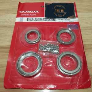 Komstir Mangkok Stang Honda GN5 Grand Supra Beat Vario Kharisma Blade Revo Scoopy Spacy Supra X Supra Fit PCX Supra X 125 Beat Karbu Beat Fi Revo Fit Fi X Fi Astrea Legenda Supra X 125 Fit New/Fi Comstir Race Ball Steering Kit Bearing Mangkok Stand GN5