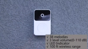 TaffHOME X9 Bel Pintu Rumah Tanpa Kabel Jarak Jauh Wireless Smart Doorbell Video HD Camera Talkback