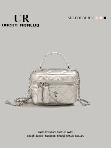 URCDN RDALVO | Floral Check Chain 2026 New Multi-use Crossbody Bag