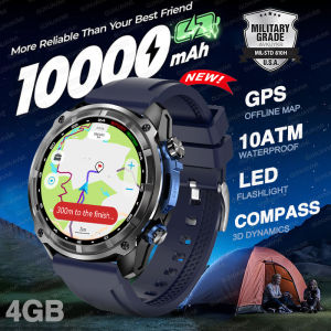 2025 GPS Watch New 1000mAh Battery T-Rex 3 Military Grade Smartwatch Men 4GB RAM Video Call Waterproof 200+Sports Swim Watches