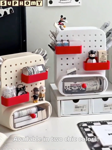 Pen Holder Stationary Desk Organiser Desktop Organizer Cosmetic Rack Mini drawer Pegboard rack Pegboard organizer