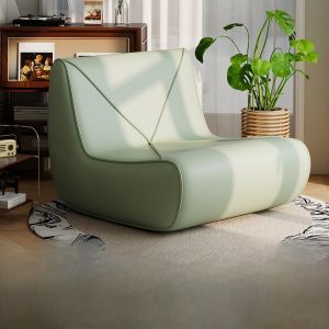 Modern Minimalist Lazy Sofa Chair Bedroom Balcony Single Person Sofa Chair Can Sleep Can Lie down Tatami Style Leather Couch