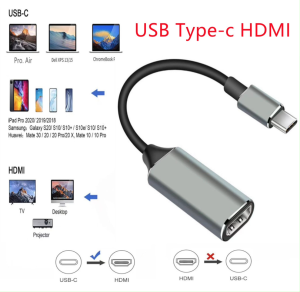 อะแดปเตอร์ Type C USB- C เป็น HD เอชดีเอ็มไอ VGA 4K/2K USB 3.1 รองรับ UHD 4K HDTV(สินค้ามี2รุ่นให้เลีอก)
