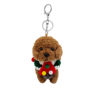 West Highland Terrier Plush Keychain Ornament