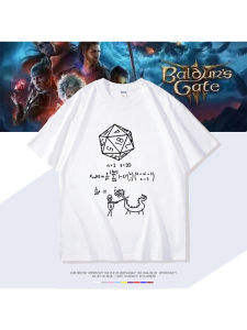 DIEYIN | Áo Thun Tay Ngắn Cotton Chủ Đề Game Mùa Hè Cho Học Sinh