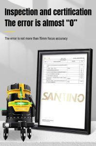 เครื่องวัด ระดับ 5/12 เส้น 360 องศา ร่วมกับกล่องเก็บเลเซอร์ ระดับ เริ่มต้น ระดับ และเครื่องมือ พร้อมเซ็นเซอร์