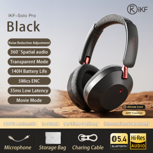 iKF Solo Pro Adaptive Intelligent Noise Reduction Headphone ANC Transparency Mode 360° Spatial Sound Effects Earphone Hi-Res Low Latency