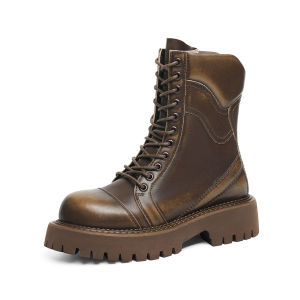 Reddragonfly | Thick Heel Elevating Short Boot