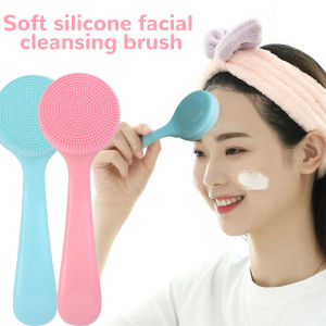 【Charming women】Soft Silicone Facial Cleanser Brush Soft Hair Face Massage Wash Brush Blackhead Remover Portable Skin Care Tool