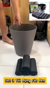 Combo 3 cuộn túi đựng rác tự huỷ sinh học tiện dụng tiết kiệm