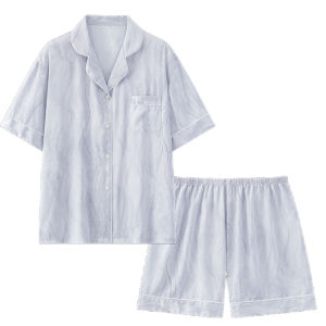 Miiow | Cat Woman Ice Silk Sleepwear Short Sleeve Thin Home Clothes For Women Summer New Style Big Size Outdoor Wear Sweet Cute Style