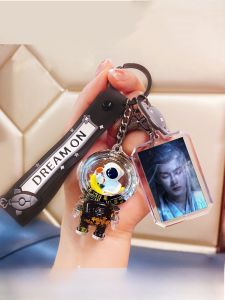 Tan Jianji Peripheral Keychain Sauvignon Blanc Xiangliu Photo Customization Quicksand Astronaut Pendant Cute Birthday Gift