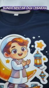 Baju Kaos Muslim Anak Laki Laki Dan Perempuan Motif Lebaran Kartun Ramadhan Usia 1 - 10 Tahun - DTF2