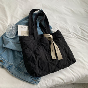 INS กระเป๋าคุณแม่สไตล์เกาหลีกระเป๋าสำหรับแม่และลูกจุได้เยอะกระเป๋าถือมีริบบิ้นกระเป๋าเก็บสัมภาระกระเป๋าจัดระเบียบ