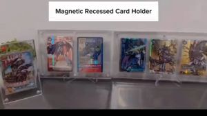 【Morgan Games】[Ready Stock]  4 Slot Magnetic Recessed Card Holder | Fits Standard Size TCG