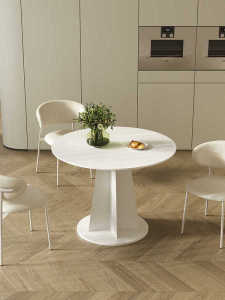 French Cream Style Round Ceramic Table