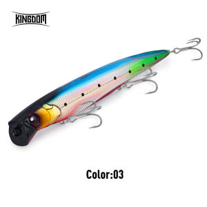 KINGDOM Floating Minnow Fishing Lure 120mm 18.4g ABS Hard Bait Artificial Bait for Bass Pike Fresh Saltwater Fishing