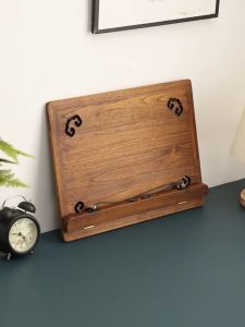 Adjustable Portable Teak Reading Stand Bookshelf Support Document Holder Tablet Holder Koran Stand Cookbook Stand