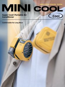 MONLEYTA | Portable Neck Fan USB Rechargeable Mini Quiet Powerful Wind Long Battery Life Outdoor Office Cooling Student Desk Essential Oil Diffuser