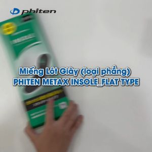 Lót giày êm chân Phiten insole flat TI463003/TI463004 thư giãn mỏi giảm sốc dùng thường ngày