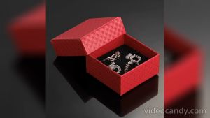กล่องของขวัญกล่องใส่เครื่องประดับสุดเก๋ ขนาด 5x5x3CM สีแดง